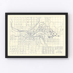 Vintage Map of Washington State University, 1920