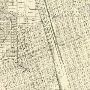 Vintage Map of North Yakima, Washington 1908
