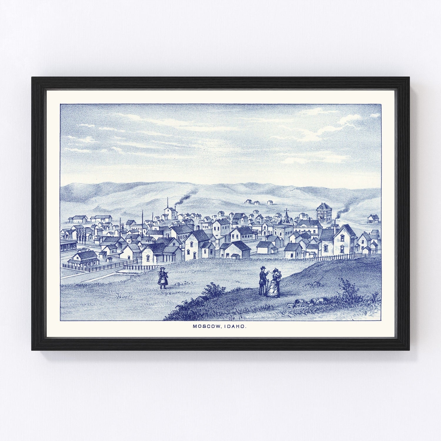 Vintage Map of Moscow, Washington 1889
