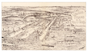 Vintage Map of Philadelphia, Pennsylvania 1897