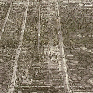 Vintage Map of Philadelphia, Pennsylvania 1876