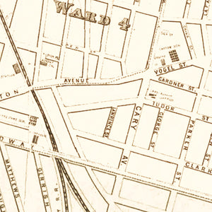 Vintage Map of Chelsea, Massachusetts 1876
