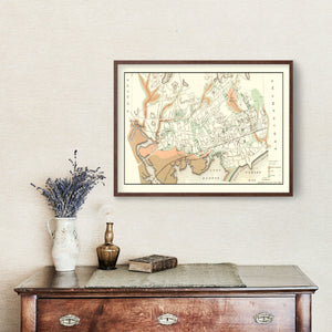 Vintage Map of Lynn, Massachusetts 1876