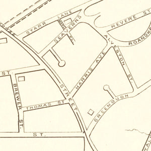 Vintage Map of Jamaica Park, Massachusetts 1876