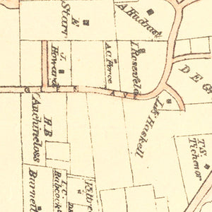 Vintage Llewellyn Park West Orange NJ Map 1870
