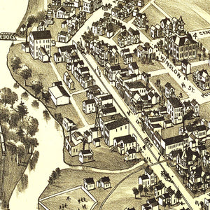 Vintage Map of Lindsey, Pennsylvania 1895