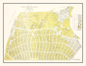 Vintage Map of Beverly Hills, California 1940