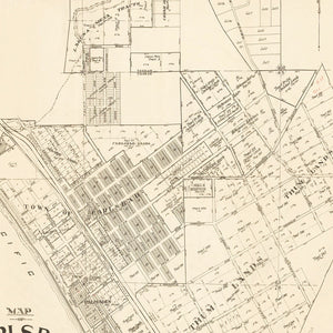 Vintage Map of Carlsbad, California 1923