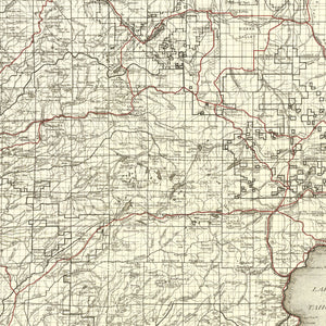 Vintage Map of Tahoe National Forest 1925