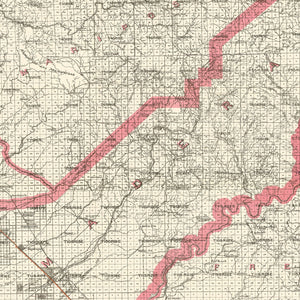 Vintage Map of Madera County, California 1914