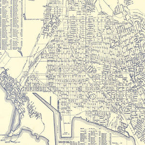 Vintage Map of Richmond, California 1920