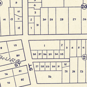 Vintage Map of Healdsburg, California 1920
