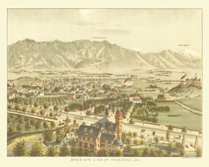 Vintage Map of Padadena, California 1892
