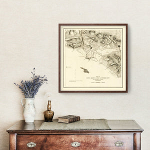 Vintage Map of Santa Monica, California 1892