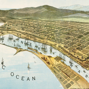 Vintage Map of San Pedro, California 1897