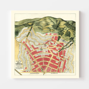 Vintage Map of Visitacion, California 1908