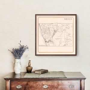 Vintage Map of Rancho Santa Fe, California 1912