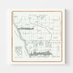 Vintage Map of Carlsbad, California 1912