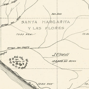Vintage Map of Camp Pendleton, 1912