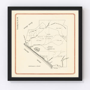 Vintage Map of Camp Pendleton, 1912