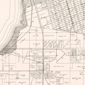 Vintage Map of Chula Vista, California 1912