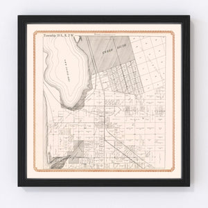 Vintage Map of Chula Vista, California 1912