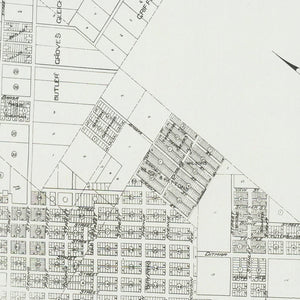 Vintage Map of Oceanside, California 1912