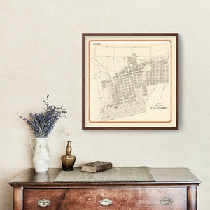 Vintage Map of Escondido, California 1912