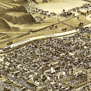 Vintage Map of Scranton, Pennsylvania 1890