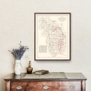 Vintage Black Hills & Harney National Forest Map 1934