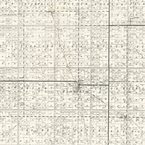 Vintage Map of Faulk County, South Dakota 1900