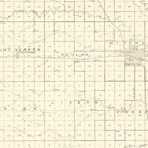 Vintage Map of Davison County, South Dakota 1900