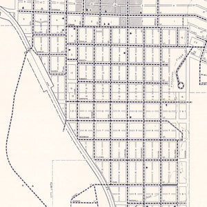 Vintage Map of Sturgis, South Dakota 1969