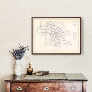 Vintage Map of Spearfish, South Dakota 1969
