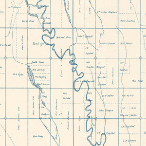 Vintage Map of Brookings County, South Dakota 1921