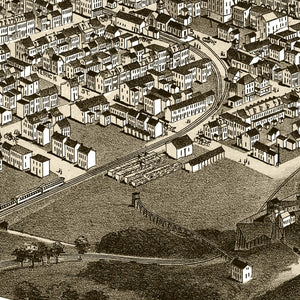Vintage Map of Shenandoah, Pennsylvania 1889