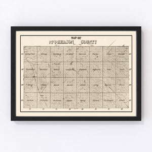Vintage Map of McPherson County, South Dakota 1914