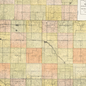 Vintage Map of Tripp County, South Dakota 1930