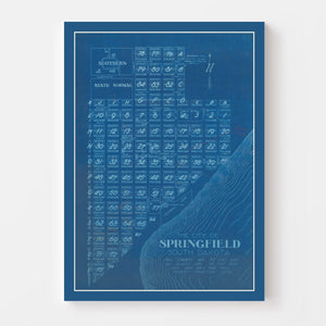 Vintage Map of Springfield, South Dakota 1881