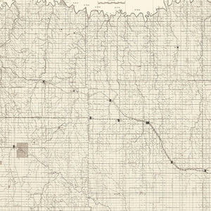 Vintage Rosebud Indian Reservation Map 1940