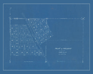Vintage Map of Wilmot, South Dakota 1881