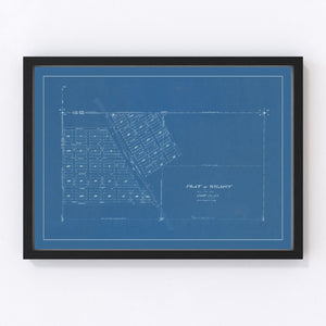 Vintage Map of Wilmot, South Dakota 1881
