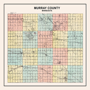 Vintage Map of Murray County, Minnesota 1907