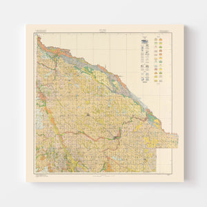 Vintage Map of Lac Qui Parle County, Minnesota 1924