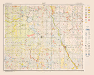 Vintage Map of Jackson County, Minnesota 1923