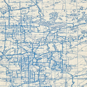 Vintage Map of St. Louis County, Minnesota 1920