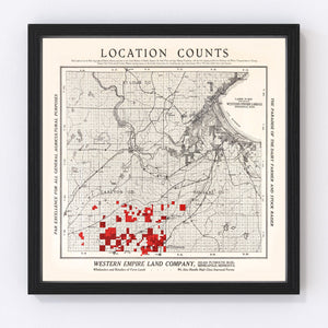 Vintage Map of Carlton County, Minnesota 1919