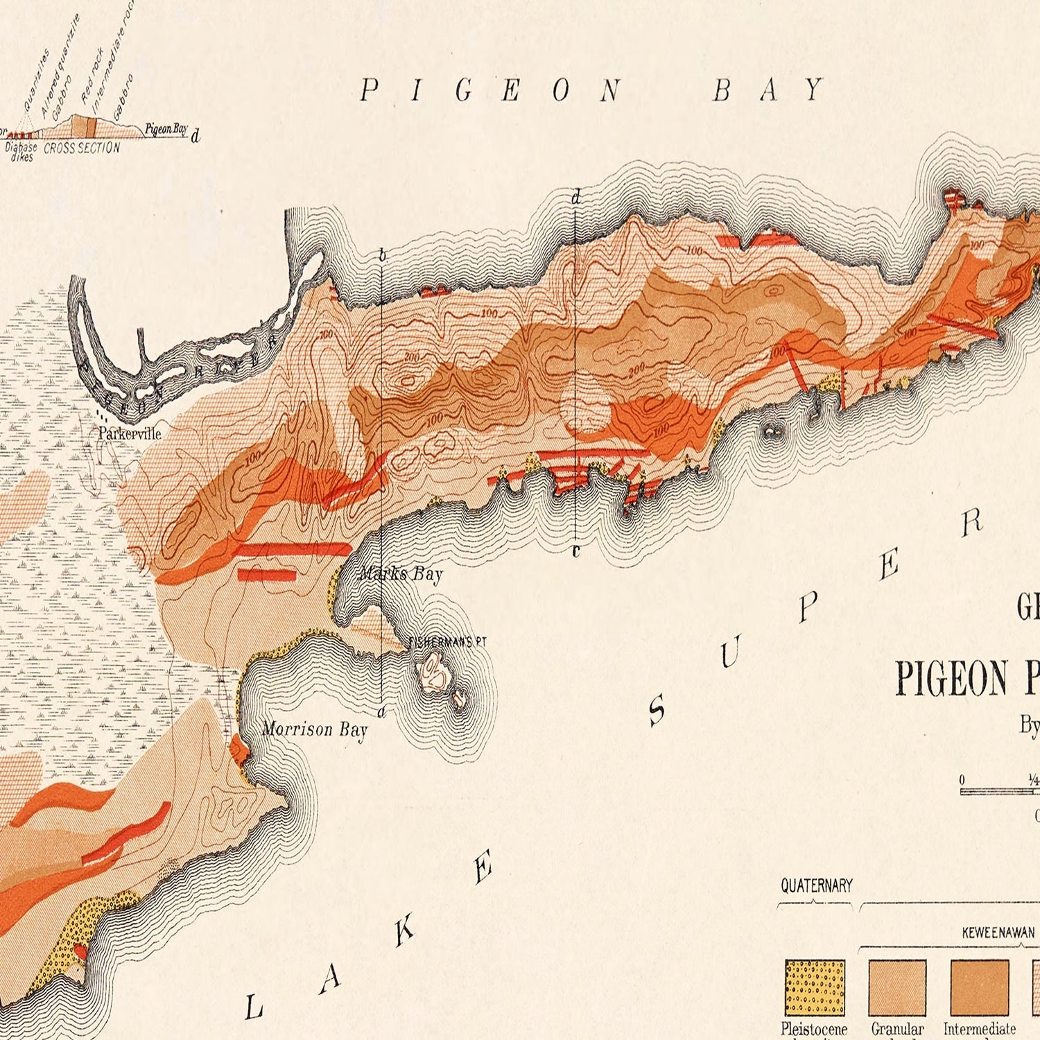 Vintage Pigeon Point, MN Map 1910