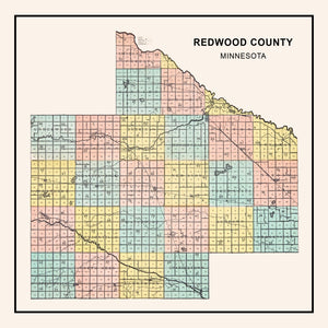 Vintage Map of Redwood County, Minnesota 1907
