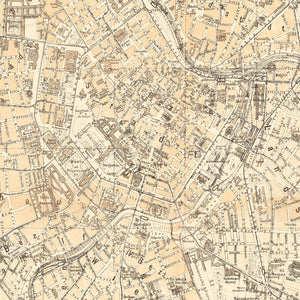 Vintage Map of Vienna, Austria 1923